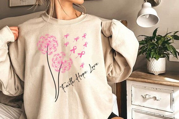 Faith Hope Love Dandelion: A Delicate Embroidery Design for Heartfelt Projects