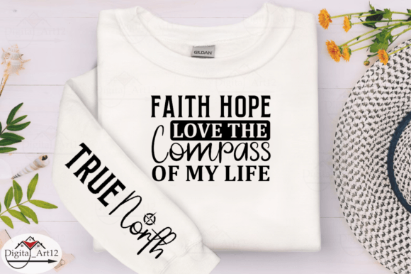 Faith Hope Love the Compass Sleeve SVG Review