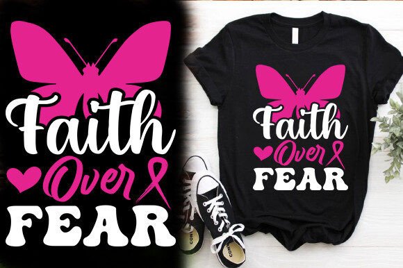 FAITH over FEAR Vector T-Shirt Design Review