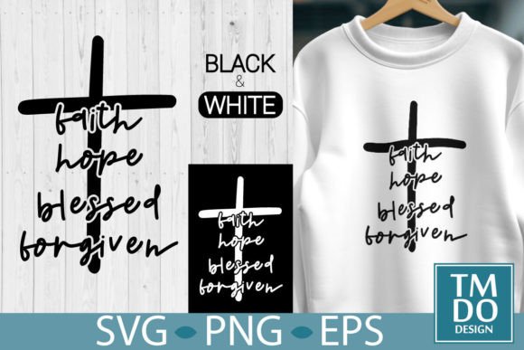 Review of Faith Hope Blessed Forgiven Christ Cross Embroidery Design