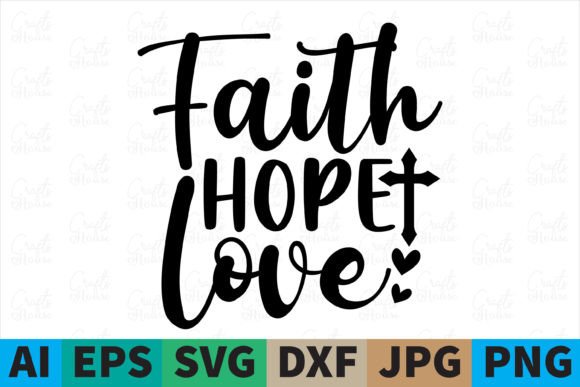 Review of Faith Hope Love Christian Svg Design for Real Embroidery Projects