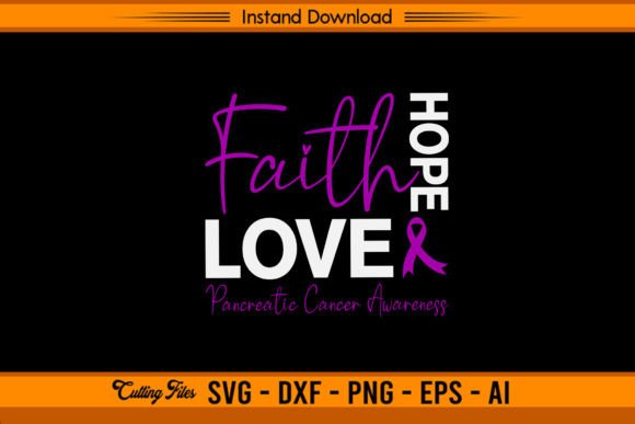 Review of Faith Hope Love Pancreatic Cancer Embroidery Design