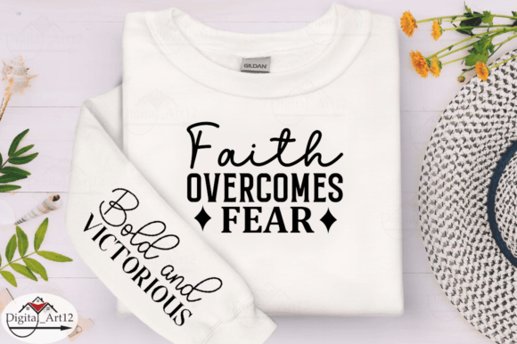 Reviewing Faith Overcomes Fear Sleeve SVG Design for Real Projects